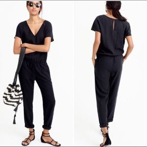J. Crew Black‎ Linen Pants Suit Romper XXXS